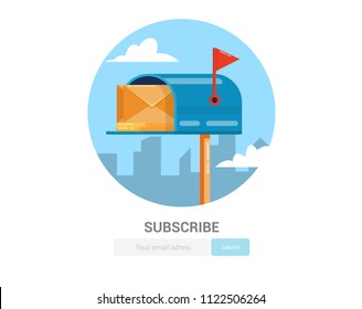 Subscribe user interface template