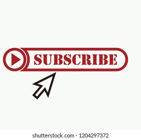subscribe vector illustration