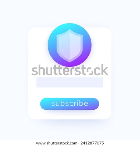 subscribe to VPN service, vector ui design