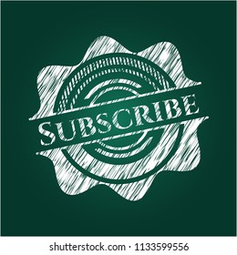 Subscribe written on a blackboard