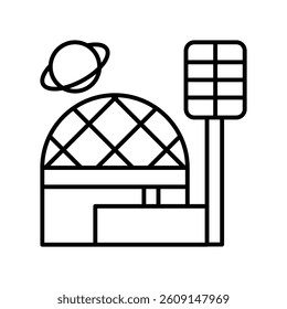 Subscriber growth vector outline icon. EPS 10 file