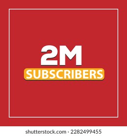  Subscribers Celebration post. Social Media Template.