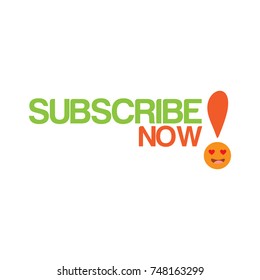 Subscribes background cheerful style design