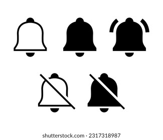 Subscription bell icon vector. Notification subscribe symbol concept of streaming app