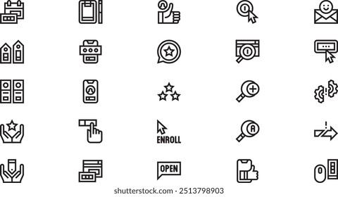 Suscripción de iconos de modelo de negocio Colección de iconos vectoriales de alta calidad con trazo editable. Ideal para Profesional y Proyectos Creativos.