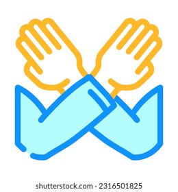 subscription cancellation color icon vector. subscription cancellation sign. isolated symbol illustration