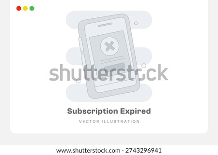 Subscription Expired Empty States Illustration