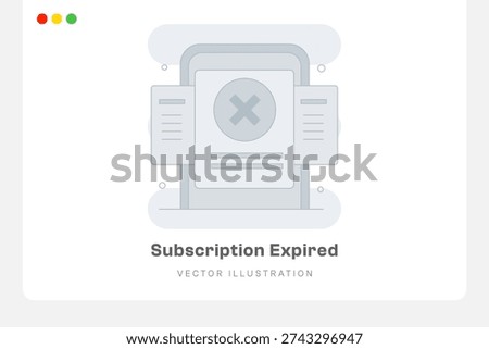 Subscription Expired Empty States Illustration