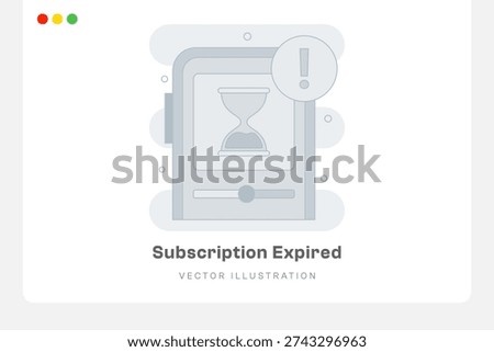 Subscription Expired Empty States Illustration
