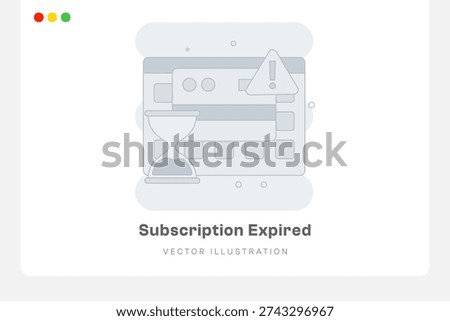 Subscription Expired Empty States Illustration