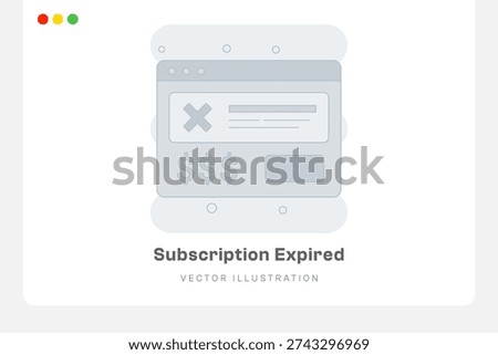 Subscription Expired Empty States Illustration