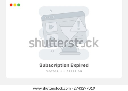 Subscription Expired Empty States Illustration