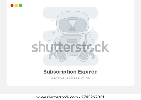 Subscription Expired Empty States Illustration