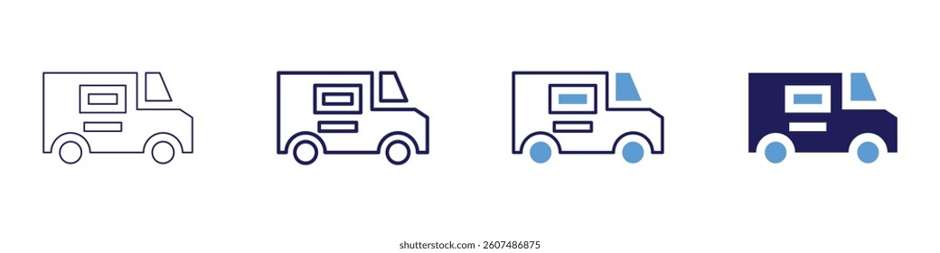 Subscription fulfillment icon in 4 different styles. Thin Line, Line, Bold Line, Duotone. Duotone style. Editable stroke.
