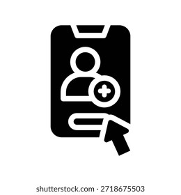 ícone de glifo de inscrição ilustração gráfico vetorial. Elemento simples ilustração vetor gráfico, adequado para aplicativo, sites e apresentações isolados no fundo branco