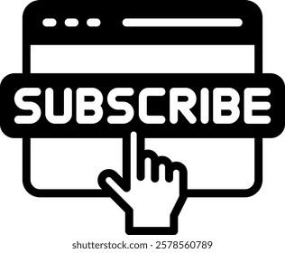Subscription Icon Mixed Vector Illustration