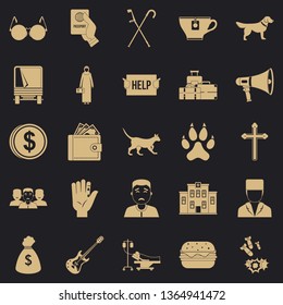 Subscription icons set. Simple set of 25 subscription vector icons for web for any design