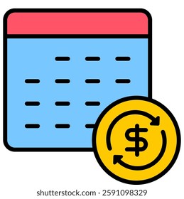 Subscription illustration icon, notification, event