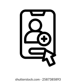 subscription line icon illustration vector graphic. Simple element illustration vector graphic, suitable for app, websites, and presentations isolated on white background