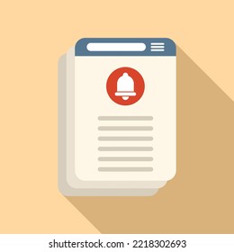 Subscription membership icon flat vector. Business model. Plan fee