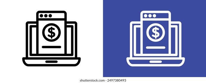 Subscription Model icon logo sign set vector outline