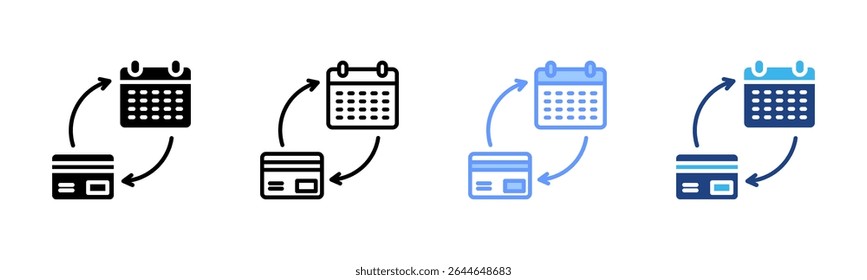 Subscription Model icon sheet multiple style collection