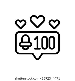 Subscription Outline Icon. Sucscription Icon