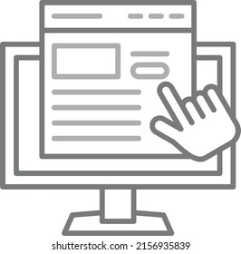 Subscription vector icon. Can be used for printing, mobile and web applications.