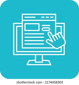 Subscription vector icon. Can be used for printing, mobile and web applications.