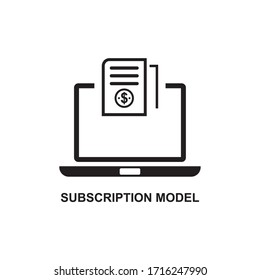 SUBSCRITION MODEL ICON , SUBSCRIBE ICON