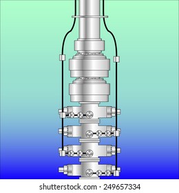 Subsea Blow Out Preventer (BOP) For Deepwater Offshore Drilling Rig