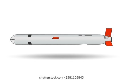 A subsonic cruise missile with shadow