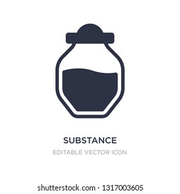substance icon on white background. Simple element illustration from Multimedia concept. substance icon symbol design.