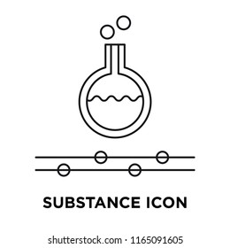 Substance icon vector isolated on white background, Substance transparent sign