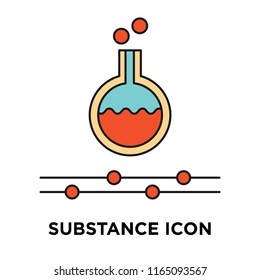 Substance icon vector isolated on white background, Substance transparent sign , technology symbols