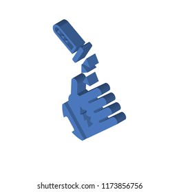 Substance isometric left top view 3D icon