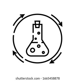 Substance line icon, concept sign, outline vector illustration, linear symbol.