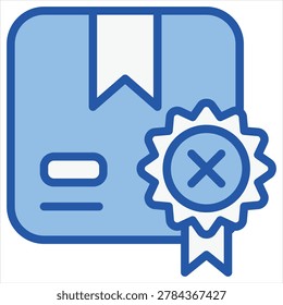Substandard Good Single Icon Blue White