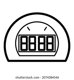 Substitution Board, Flat Icon Illustration Vektor Isolated. Substitution Board and Football Icon-Seat. Suitable for Web Design, Iogo App