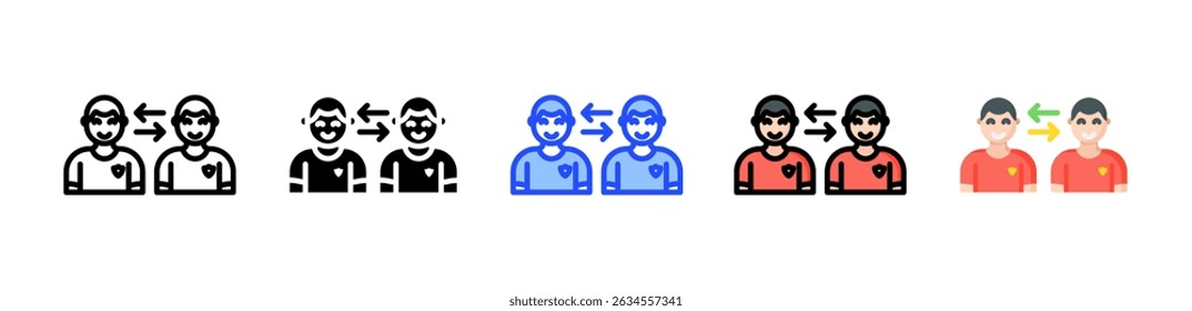 Substitution Icon Collection With Multiple Styles