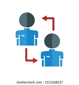 Substitution icon vector. suitable for sport symbol, soccer. flat icon style. simple design editable. Design simple illustration