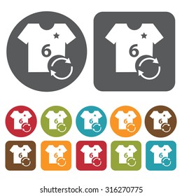 substitution icons set. Vector Illustration eps10. 