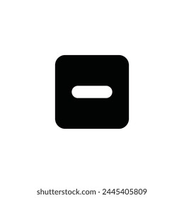 Substract interface vector icon. Minus flat sign design. Remove  symbol pictogram. Delete icon. Minus sign. Remove sign. UX UI icon