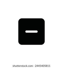 Substract interface vector icon. Minus flat sign design. Remove  symbol pictogram. Delete icon. Minus sign. Remove sign. UX UI icon