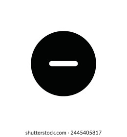 Substract interface vector icon. Minus flat sign design. Remove  symbol pictogram. Delete icon. Minus sign. Remove sign. UX UI icon