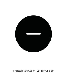 Substract interface vector icon. Minus flat sign design. Remove  symbol pictogram. Delete icon. Minus sign. Remove sign. UX UI icon