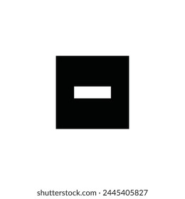 Substract interface vector icon. Minus flat sign design. Remove  symbol pictogram. Delete icon. Minus sign. Remove sign. UX UI icon