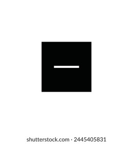 Substract interface vector icon. Minus flat sign design. Remove  symbol pictogram. Delete icon. Minus sign. Remove sign. UX UI icon