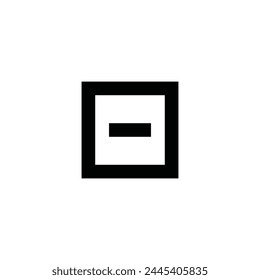 Substract interface vector icon. Minus flat sign design. Remove  symbol pictogram. Delete icon. Minus sign. Remove sign. UX UI icon