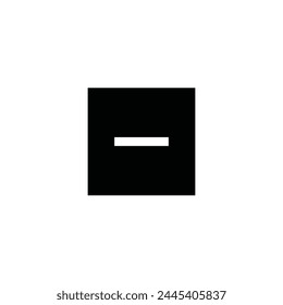 Substract interface vector icon. Minus flat sign design. Remove  symbol pictogram. Delete icon. Minus sign. Remove sign. UX UI icon